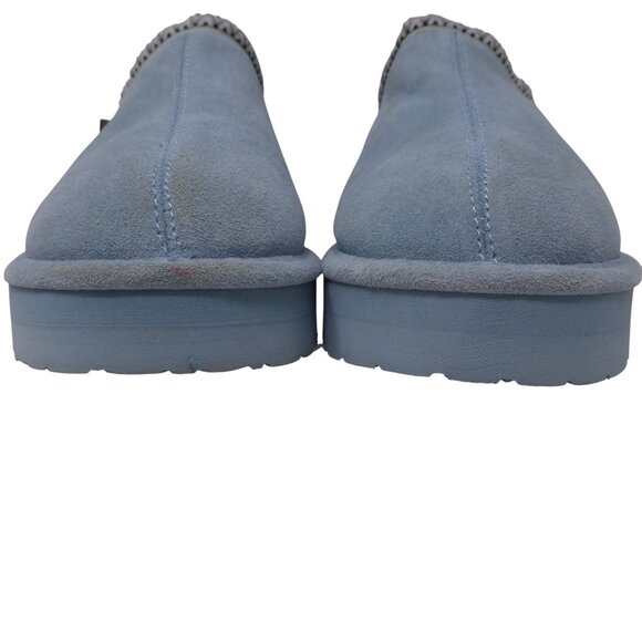 BearPaw Tabitha Tourmaline Blue Suede Wool Platform Clog Slippers NWT Womens 10 - Picture 8 of 16
